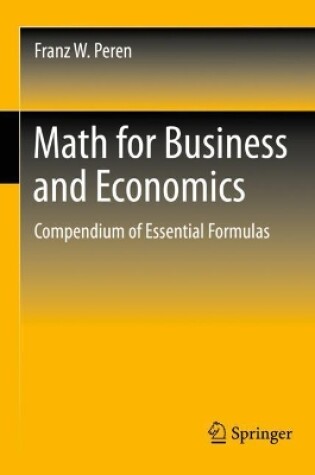 Cover of Math for Business and Economics