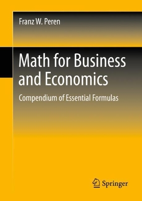 Book cover for Math for Business and Economics
