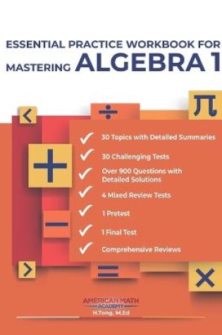 Cover of Essential Practice Workbook for Mastering Algebra 1