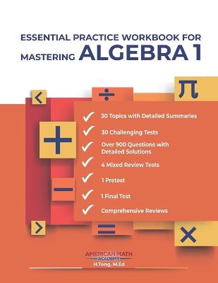 Book cover for Essential Practice Workbook for Mastering Algebra 1