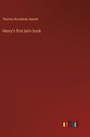 Cover of Henry's first latin book