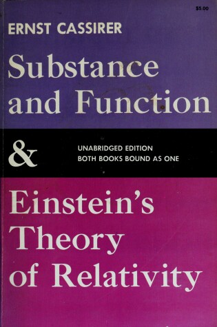 Cover of Substance and Function