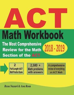 Book cover for ACT Math Workbook 2018 - 2019