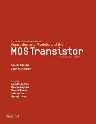 Book cover for Instructor's Solution Manaul for Operation and Modeling of the Mo 3rd Ed