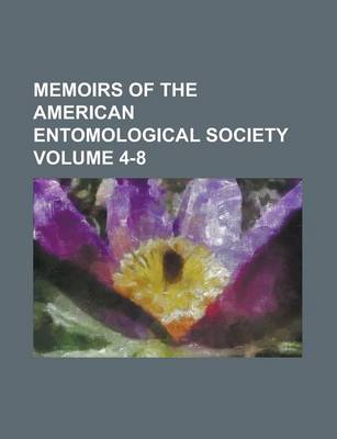 Book cover for Memoirs of the American Entomological Society (No. 4 1919)