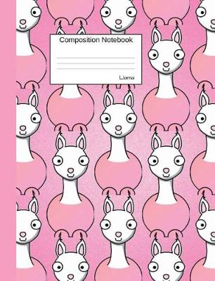 Book cover for Llama Composition Notebook