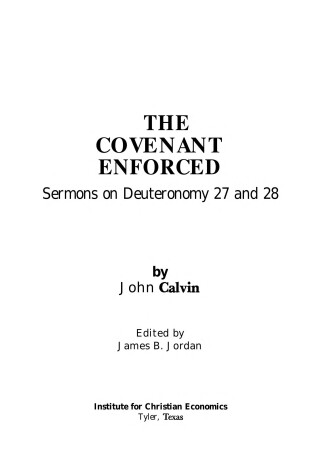 Cover of The Covenant Enforced