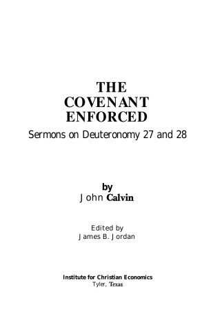 Book cover for The Covenant Enforced