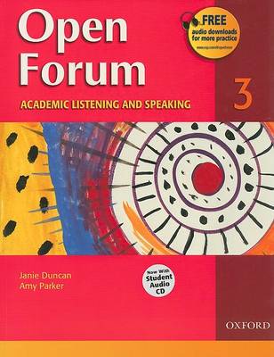 Book cover for Open Forum 3: Academic Listening and Speaking