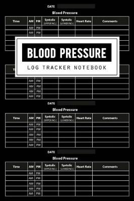 Book cover for Blood Pressure Log Tracker