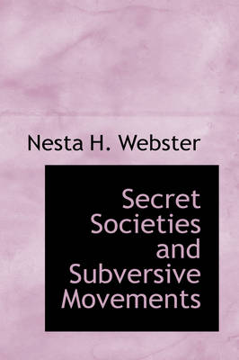 Book cover for Secret Societies and Subversive Movements