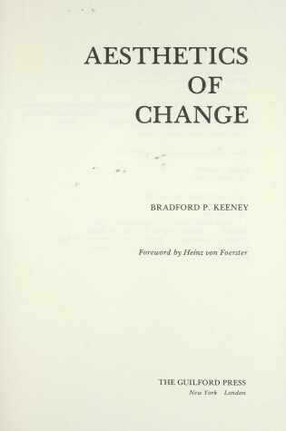 Cover of Aesthetics of Change