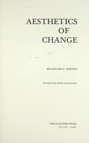 Cover of Aesthetics of Change