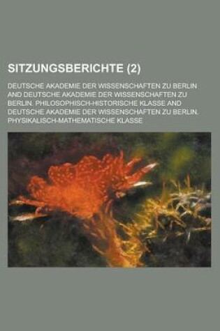 Cover of Sitzungsberichte (2 )