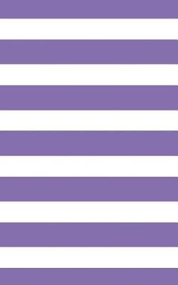 Book cover for Stripes - Deluge Purple 101 - Lined Notebook With Margins 5x8