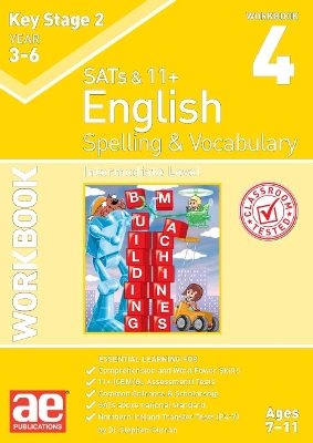 Book cover for KS2 Spelling & Vocabulary Workbook 4