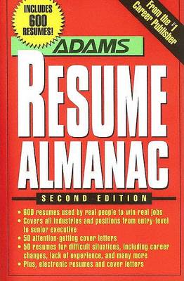 Book cover for The Adams Resume Almanac