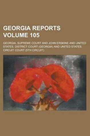 Cover of Georgia Reports Volume 105