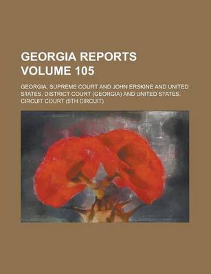 Book cover for Georgia Reports Volume 105