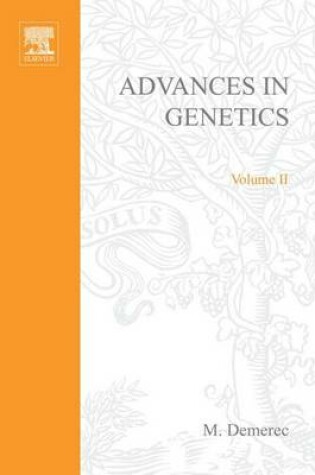 Cover of Advances in Genetics Volume 2