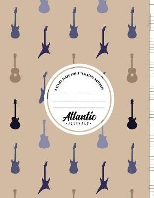 Cover of 6 String Blank Guitar Tablature Notebook - Purple Paper