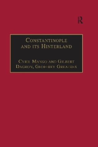 Cover of Constantinople and its Hinterland