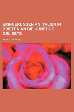 Cover of Erinnerungen an Italien in Briefen an Die Kunftige Geliebte