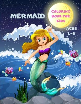 Book cover for Mermaid Coloring Book for KIds