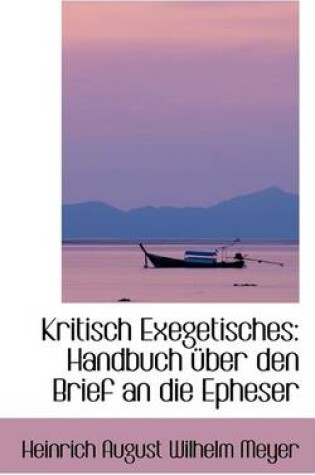 Cover of Kritisch Exegetisches