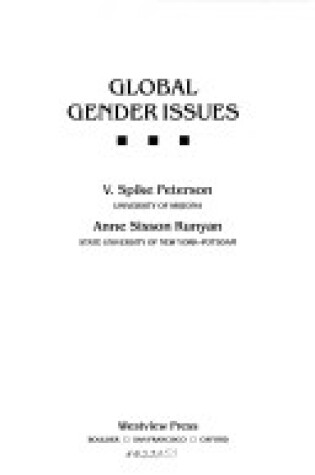 Cover of Global Gender Issues