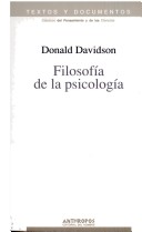 Book cover for Filosofia de La Psicologia
