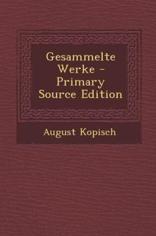 Cover of Gesammelte Werke