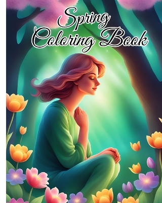 Book cover for Spring Coloring Book