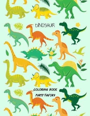 Book cover for Dinosaur Coloring Book Party Favors