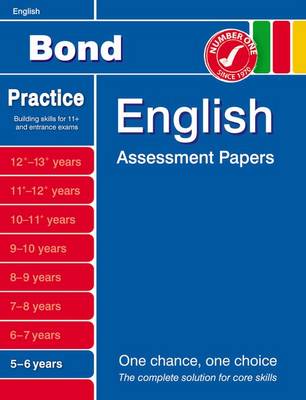 Book cover for Bond English Assessment Papers 5-6 Years