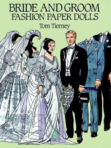 Book cover for Bride and Groom Fashion Paper Dolls