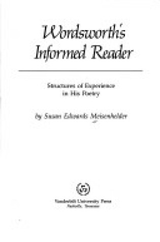 Cover of Wordsworth's Informed Reader