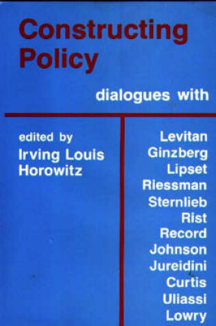 Cover of Constructing Policy