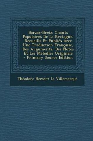 Cover of Barzaz-Breiz