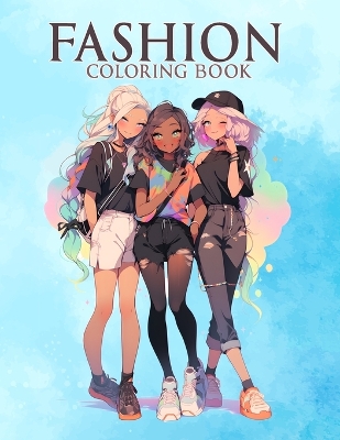 Book cover for Fashion coloring book