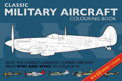 Book cover for Military Aircraft Colouring Book