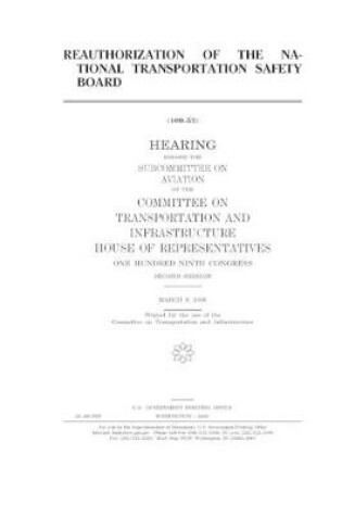 Cover of Reauthorization of the National Transportation Safety Board