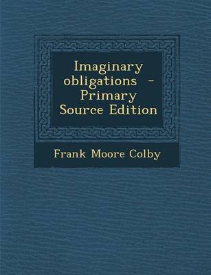 Book cover for Imaginary Obligations - Primary Source Edition