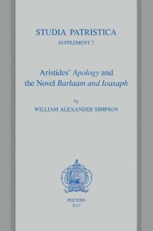 Cover of Aristides' Apology and the Novel Barlaam and Ioasaph