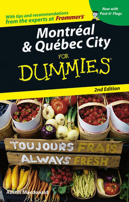 Cover of Montraeal and Quebec City for Dummies