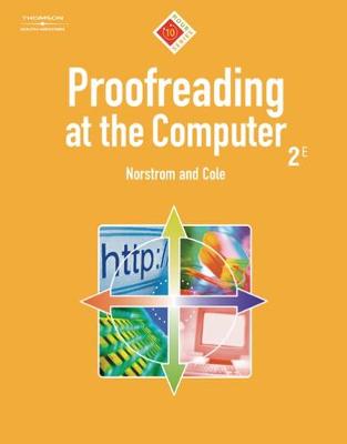 Book cover for Proofreading at the Computer, 10-Hour Series (with CD-ROM)