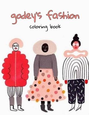 Book cover for godey's fashions coloring book
