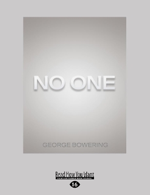 Book cover for No One