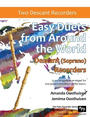Book cover for Easy Duets from Around the World for Descant (Soprano) Recorders