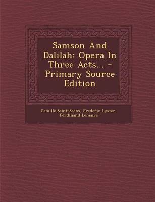 Book cover for Samson and Dalilah